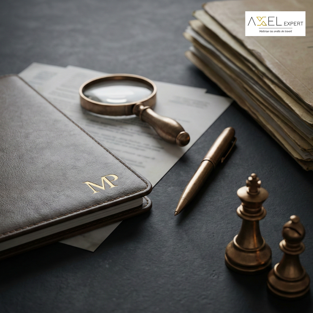 Illustration business stylisée pour Étude de poste maladie professionnelle