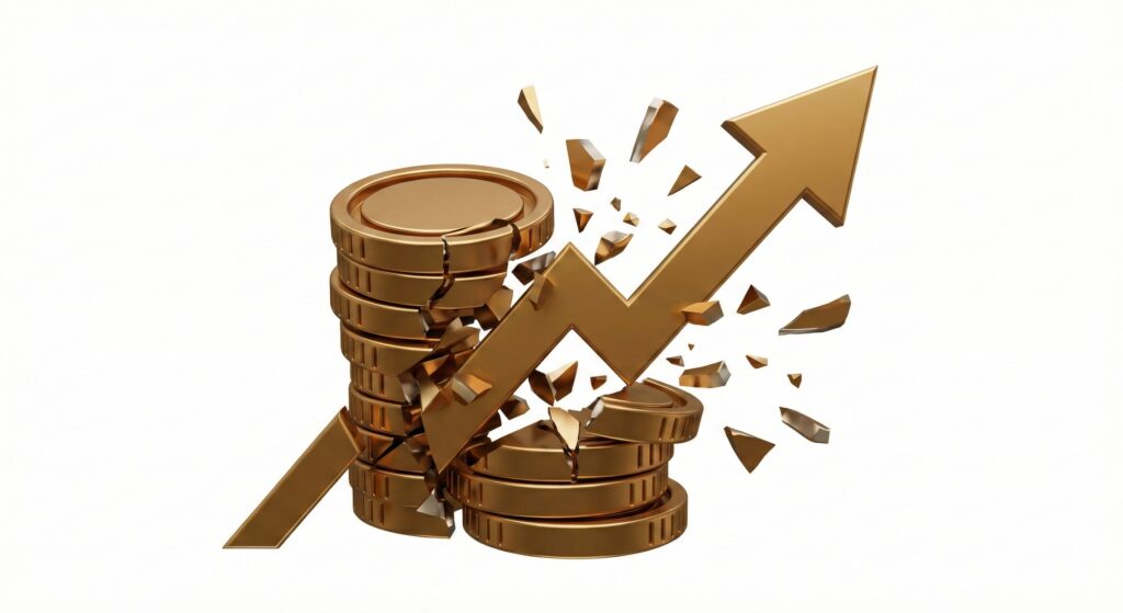 Graphique de hausse des cotisations AT-MP symbolisant l'impact financier d'un dossier mal géré.